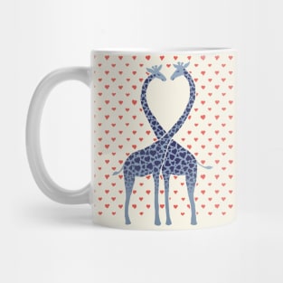 Giraffes in Love - A Valentine's Day Illustration Mug